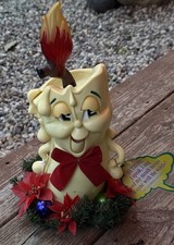 Vintage TELCO Motionette Candle Kid Talking/lights Work Christmas Decoration picture