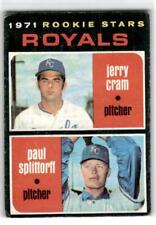 1971 Topps #247 Royals Rookie Stars (Jerry Cram / Paul Splittorff) Original picture