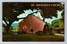 Kona HI-Hawaii, St Michael's Church, Religion, Antique Souvenir Vintage Postcard picture