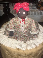 Vintage LARGE 3'+ Primitive Folk Art Toaster Cover Shelf Sitter Doll RARE Size picture