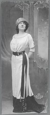 Mary Garden is dressed in a full length gown for a studio portrait Old Photo picture