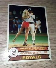 Kansas City Royals George Brett Morganna Kiss nspired  ACEO Card Blank Back  picture