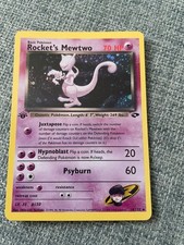 Pokémon Rocket’s Mewtwo 1st Edition holo 14/132 (FAN ART CARD) picture