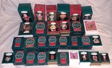 30 1990s Vintage Collector's Club Hallmark Keepsake Ornaments Orig Boxes picture