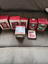Vintage Lot Of 7 Hallmark Disney Ornaments New In Boxes picture