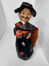 Vintage 1994 Telco Motion-ettes Halloween Witch Animated Light Sound w/ Box picture