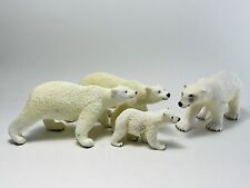Safari Ltd & Battat Polar Bear Adults & Cub Figure Toy Arctic Ocean Animal 97-08 picture