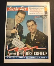 1947 Chesterfield Cigarettes Ernie Harwell Leatherneck Magazine Ad picture