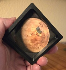 2 Genuine Mars Rocks, XL Mars Meteorites Interactive Display, Authenticity Card picture