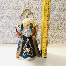❗️Rare Vintage Celestial Santa Ceramic Figurine Moon Stars Sun Wizard Christmas picture