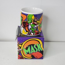 1994 The Mask Applause Mug Jim Carrey Stanley Ipkiss Movie Coffee Cup NIB picture