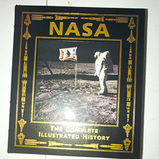 BUZZ ALDRIN APOLLO 11 ASTRONAUT SIGNED AUTO NASA COMPLETE HISTORY LEATHER BOOK picture