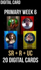 PRIMARY Week 6 SR Orange Purple Yellow Red Blue 20 Card Topps Star Wars Trader picture