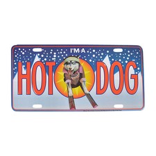 Brand New I'm A Hot Dog Husky Car Truck License Plate Made in U.S.A picture