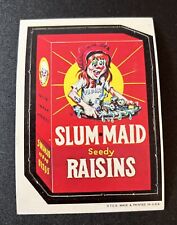 Wacky Packages 1967 Topps Diecut Series SLUM MAID RAISINS #6 of 44 picture