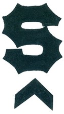 1940s Varsity Letter S Chenille Chevron Patches Letterman Jackets Sweater Sports picture