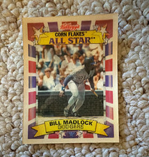 Kellogg Corn Flakes All Star Bill Madlock Dodgers 3rd Base Cereal Card 1992 picture