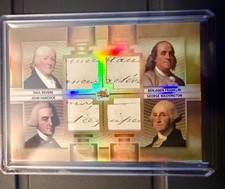2026 Pieces of The Past Premium WASHINGTON FRANKLIN REVERE HANCOCK Gold /5 Read picture