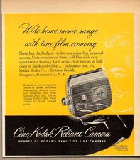 1951 Print Ad Cine-Kodak Reliant 8 MM Movie Cameras Rochester,NY picture