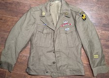 NAMED WWII 17th Airborne Ike Jacket Combat Medic; Operation Varsity Vet picture