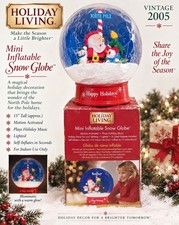 Gemmy 2005 Mini Inflatable Christmas Snow Globe 15