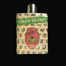 Vintage J'Ouvert St. Johns Eau de Toilette 8 oz Virgin Islands Woven Bottle Empt picture