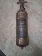 Vintage Brass Pyrene 1 Quart Hand Pump Fire Extinguisher Collectible EMPTY picture