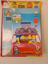 The Simpsons Pickers Official Collector Album 2002 Complete and extras with card picture