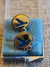 Vintage Eastern Air Lines 10K Gold Service Award Pins Gemstone Aviation Pair picture