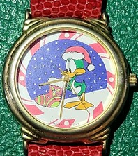 Vintage 1994 Tiny Tunes Adventure Christmas Watch, WB Plucky Duck, Untested picture