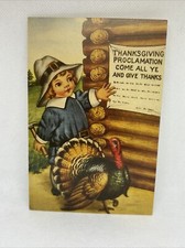 Thanksgiving Vintage Style Unused Postcard Greeting Card 4 x 6” picture