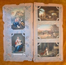 Edwardian Religious Postcards 134 Print Collection Antique Album 1900-1908 picture
