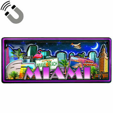 Miami Florida Dual Layer MDF Magnet 2