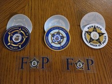 8 pc. F.O.P. POLICE SUPPORTER LOT-Uv Waterproof Vinyl Decals Inside / Outside picture