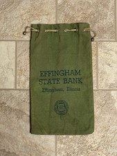 Vintage Effingham State Bank Coin Sack Effingham, Illinois picture