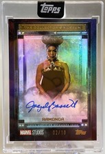 Topps Marvel The Collector’s Museum Angela Bassett Auto Queen Ramanda Black /10 picture