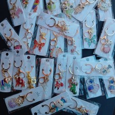 Bulk Wholesale 100 pcs Key Chains Mixed Styles Metal-Free Shipping. picture