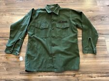 1970 US Army Issue Cotton Sateen Shirt Utility OG-107 Vietnam 16.5 x 34 #4 picture