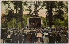 Vintage Postcard Crowd At Shaw Memorial Boston Massachusetts AA150 picture