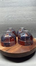 Rare Vtg Set of 4 Westmoreland Stained Glass Fairy Lamp Replacement Shades picture