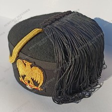 WW2 Italian Fascist High Leaders FEZ HAT Mussolini Summer Cap - Handmade Repro picture