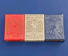 Joker and the Thief v1 Playing Cards Deck Set Of 3 Red White & Blue New Sealed picture