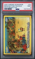 2025 Topps Chrome SpongeBob The Bikini Bottom Triangle #161 π Gold /50 PSA 9 picture