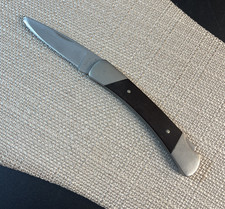 Vtg 1972-86 Buck 501 Squire USA Folding Knife Lockback Wood Handle Pocket Knife picture