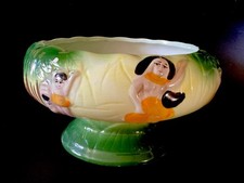 32 oz Ceramic Volcano Bowl Tiki Drink Hula Girl Leilani Cocktail Luau DW110 picture