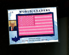 2020 Decision 2020 World Leader Flag Patch Blue Foil #WL54 Donald Trump pink /5 picture