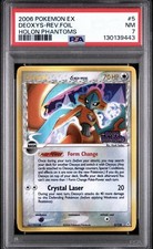 Pokémon 2006 EX Holon Phantoms Deoxys Reverse Foil 5/110 PSA 7 NEW CERT POP 66 picture