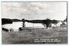c1950's Lake Motel Aragain Lodge Harlowe Ontario Canada RPPC Photo Postcard picture
