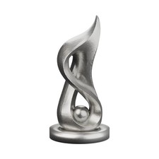 Eternal Flame Sculpture Solid .999 Fine Silver Made to Order 3-12 oz t picture