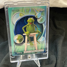 2023 Topps Chrome Disney 100 Kermit the Frog #55 Aqua/Teal Wave 001/125 picture